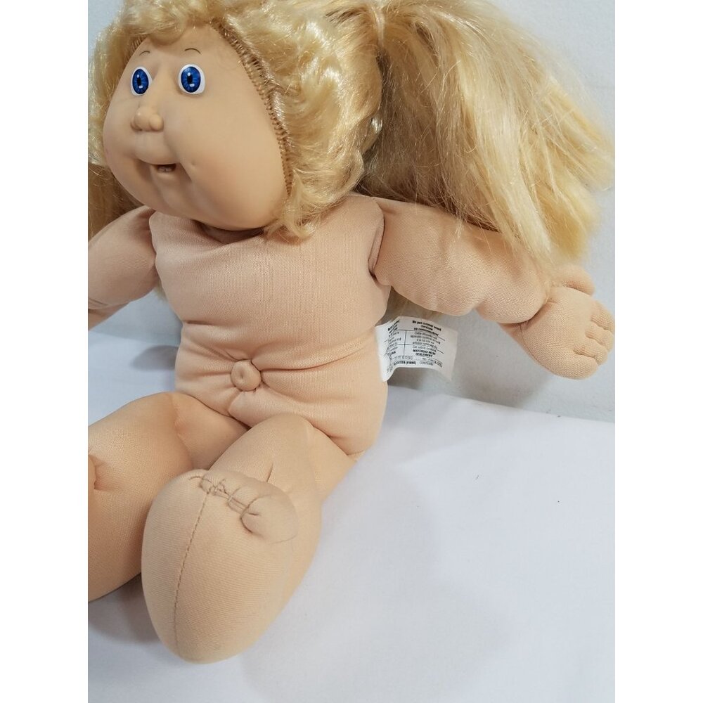 Cabbage Patch Kids Doll Blonde Cornsilk Hair Blue Eyes Bottom Teeth 1983 vintage - Picture 6 of 10